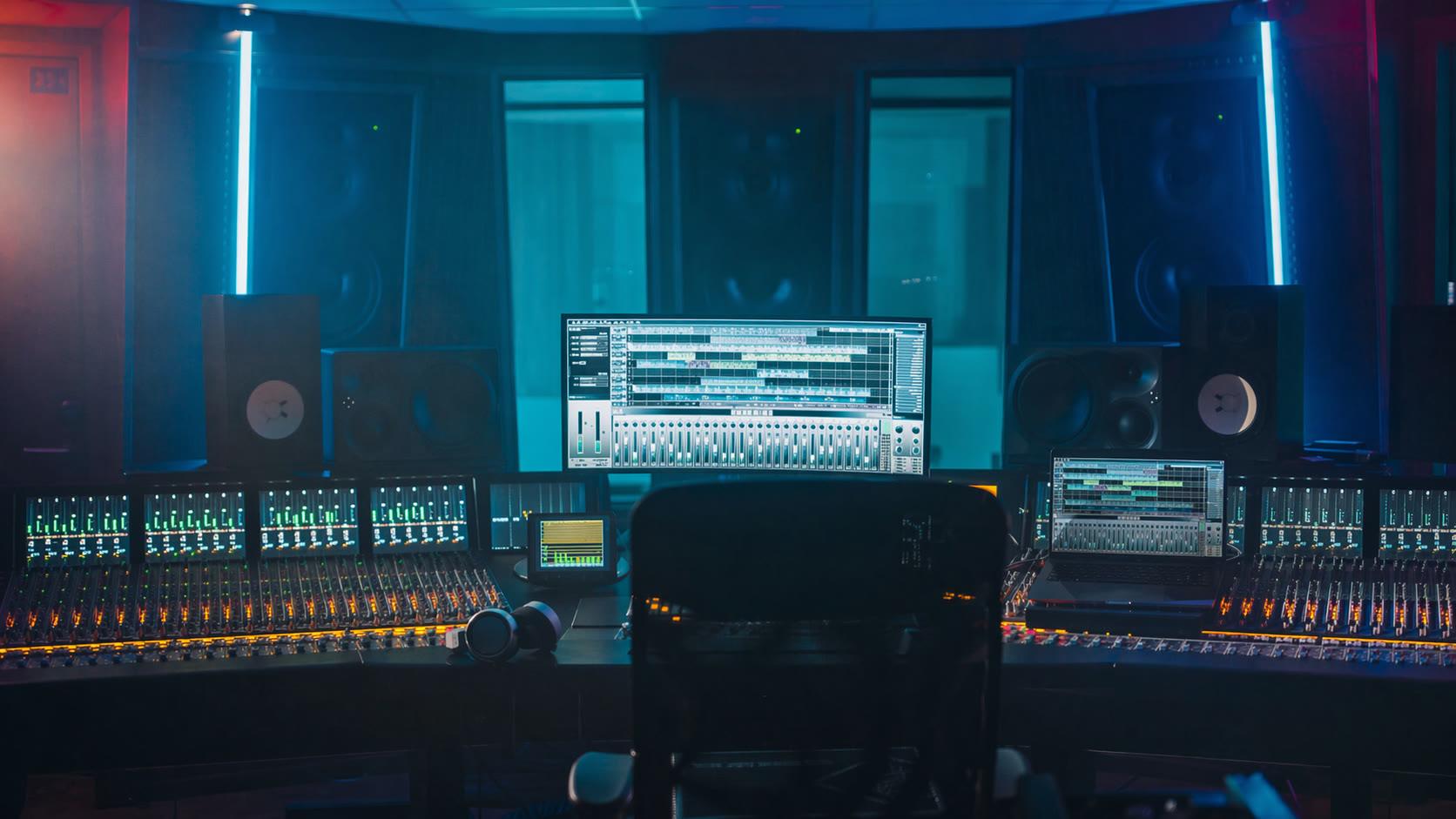Bureau ou studio pour production phonographique
