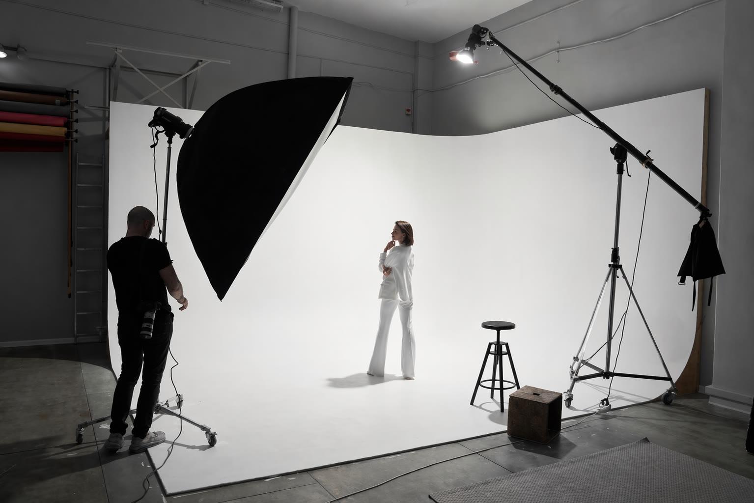 Plateau de shooting professionnel en studio